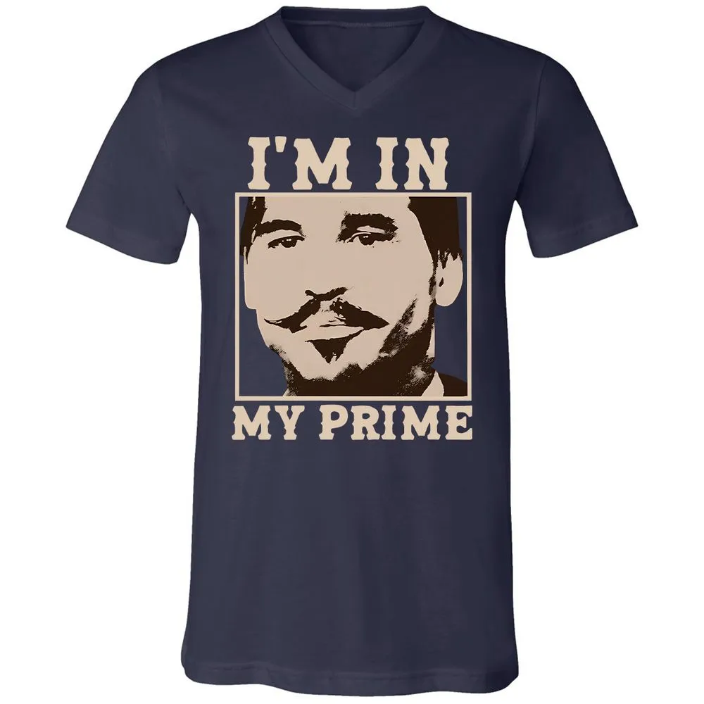 Unisex V-Neck T-Shirt - 55BXW2XH - Navy - 2