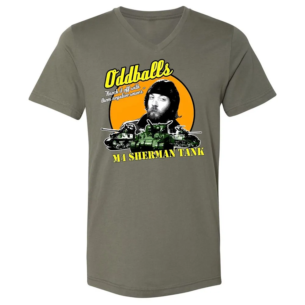Unisex V-Neck T-Shirt - WXZ3WP88 - Military Green - 10