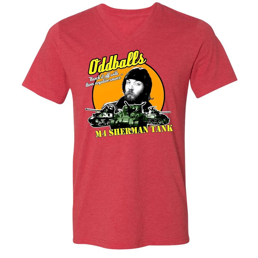Unisex V-Neck T-Shirt - WXZ3WP88 - Heather Red - 16