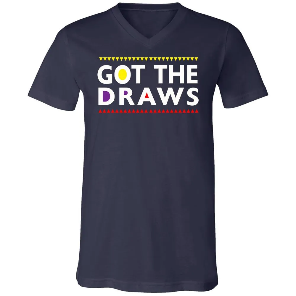 Unisex V-Neck T-Shirt - ZNJC92Q6 - Navy - 2