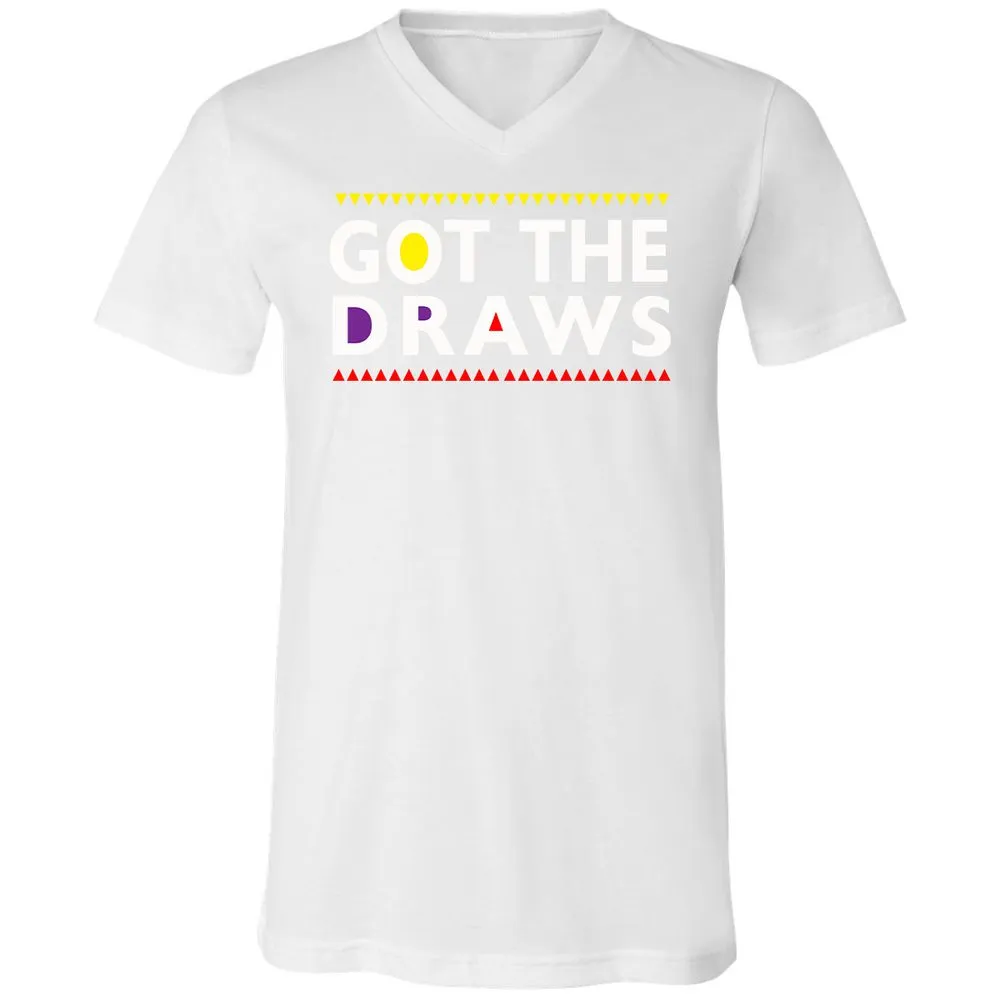 Unisex V-Neck T-Shirt - ZNJC92Q6 - White - 5