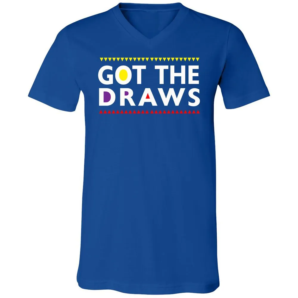 Unisex V-Neck T-Shirt - ZNJC92Q6 - True Royal - 4