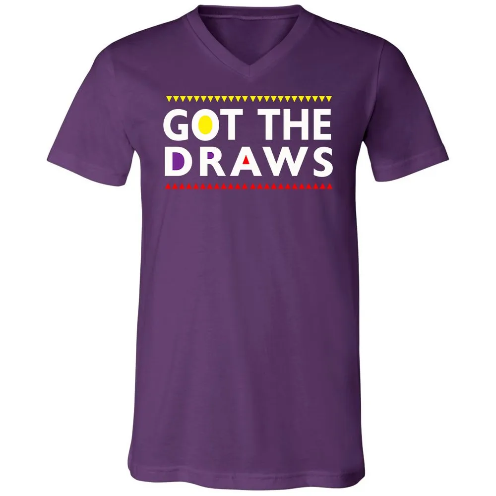 Unisex V-Neck T-Shirt - ZNJC92Q6 - Team Purple - 9