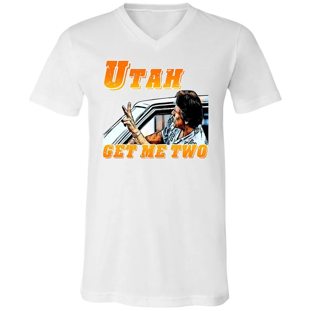 Unisex V-Neck T-Shirt - BWPN94XJ - White - 5