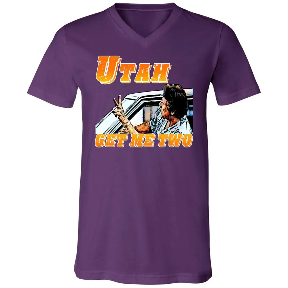 Unisex V-Neck T-Shirt - BWPN94XJ - Team Purple - 9