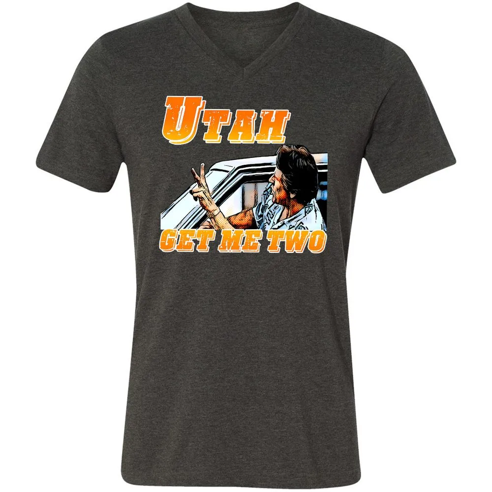Unisex V-Neck T-Shirt - BWPN94XJ - Dark Grey Heather - 8