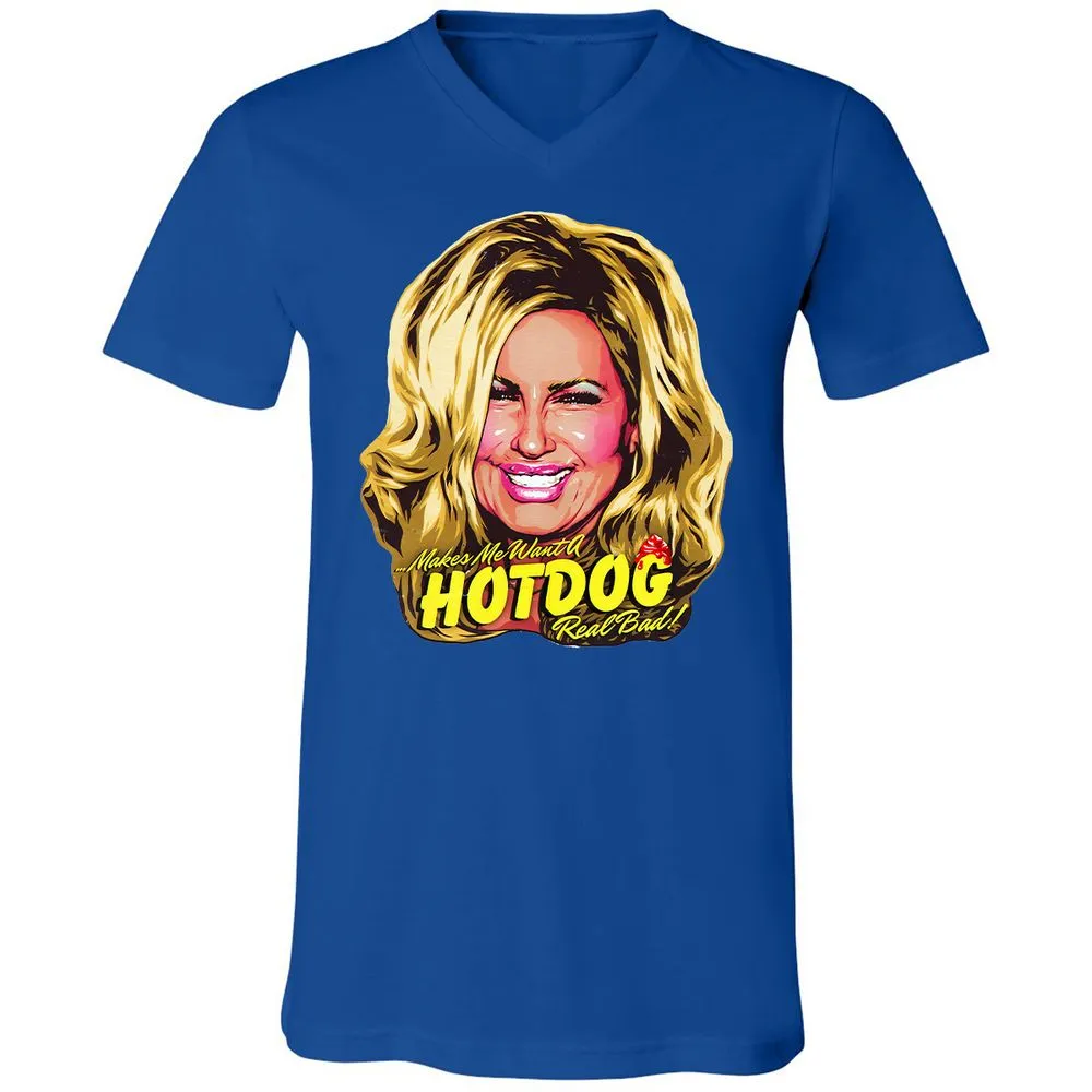 Unisex V-Neck T-Shirt - TAQHUYHF - True Royal - 4