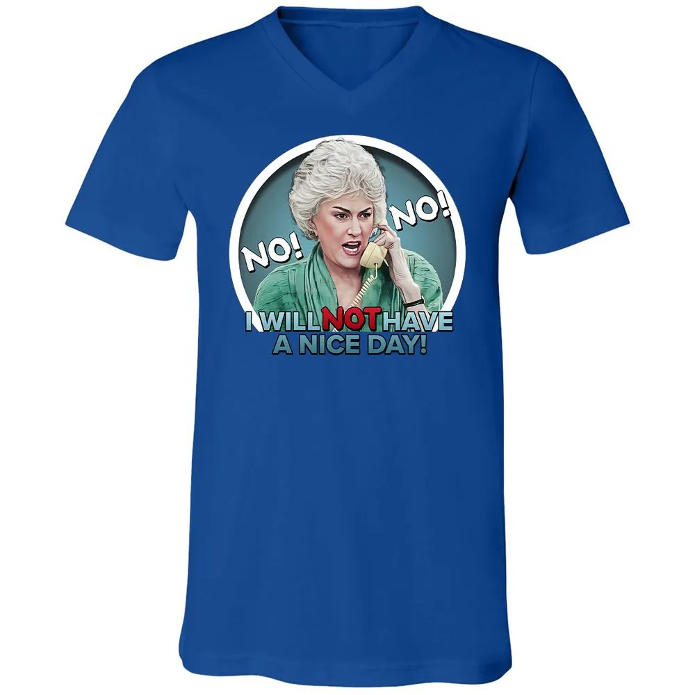 Unisex V-Neck T-Shirt - 9KC6FHHR - True Royal - 4