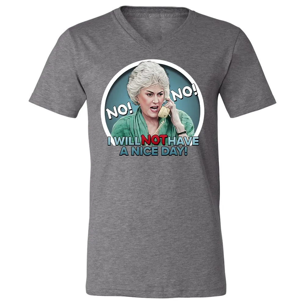 Unisex V-Neck T-Shirt - 9KC6FHHR - Deep Heather - 13