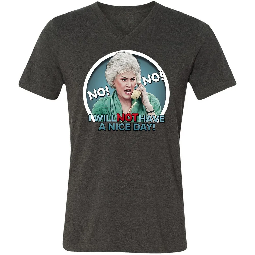 Unisex V-Neck T-Shirt - 9KC6FHHR - Dark Grey Heather - 8