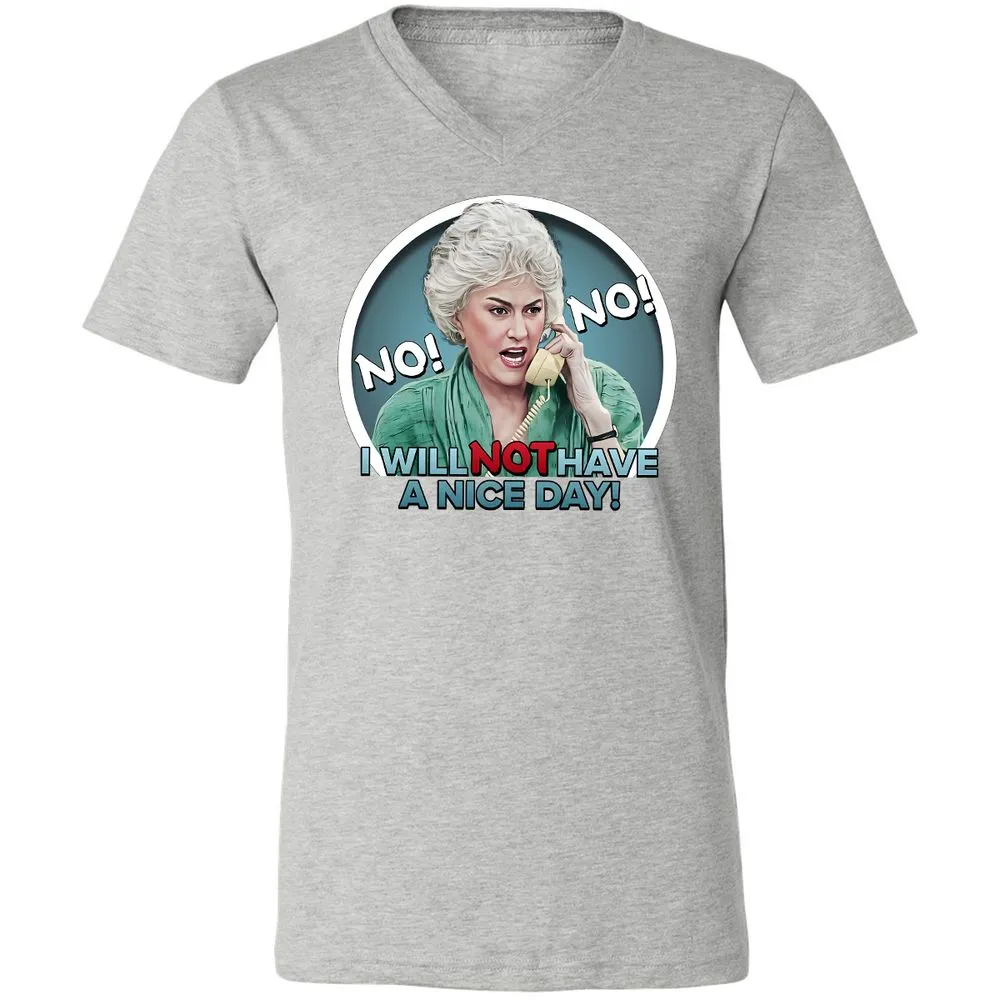 Unisex V-Neck T-Shirt - 9KC6FHHR - Athletic Heather - 7