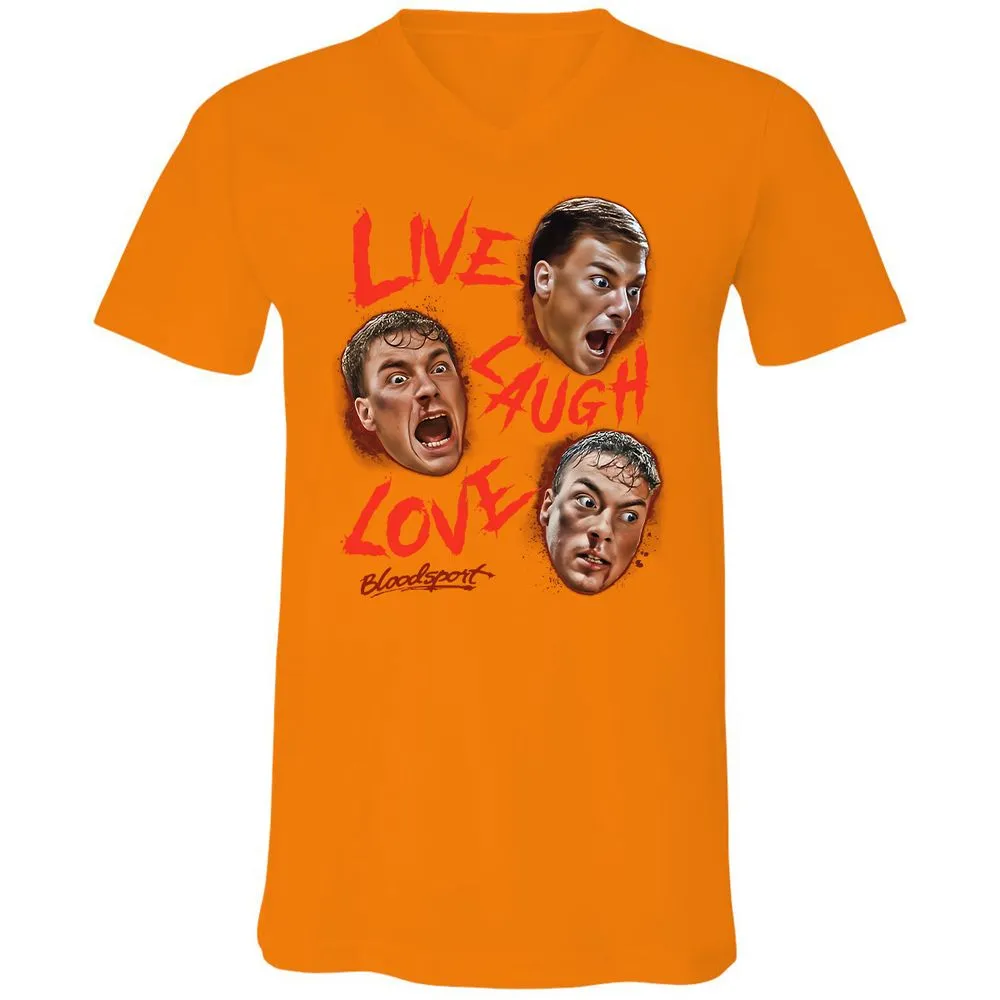 Unisex V-Neck T-Shirt - R1M4EHBV - Orange - 11