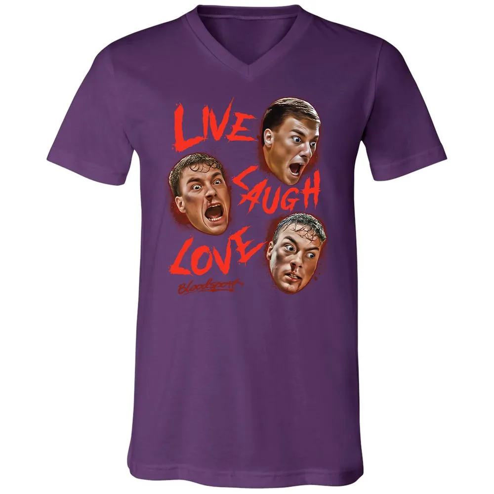 Unisex V-Neck T-Shirt - R1M4EHBV - Team Purple - 9