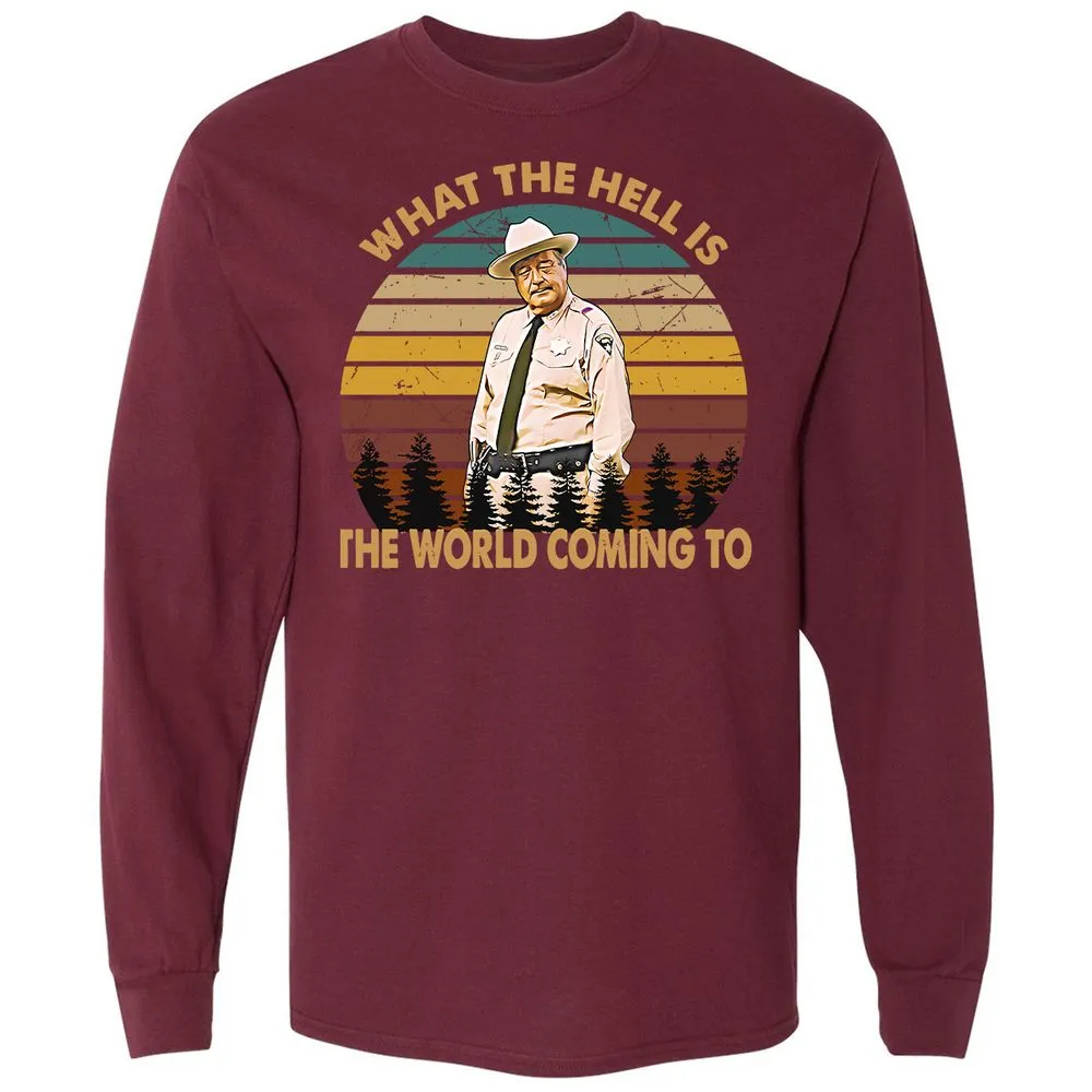Long Sleeve T-Shirt - V8CB7LC3 - Maroon - 11