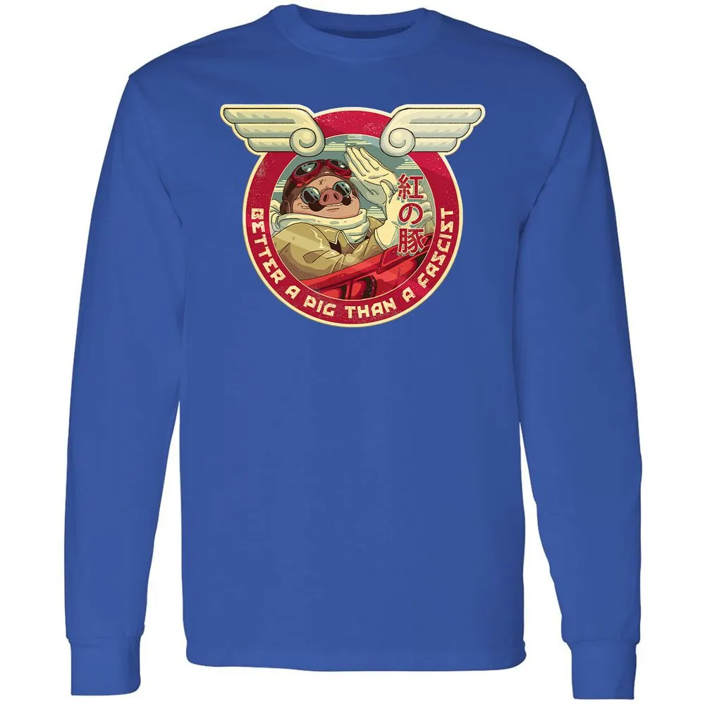 Long Sleeve T-Shirt - 6ZATJDEW - Royal - 8
