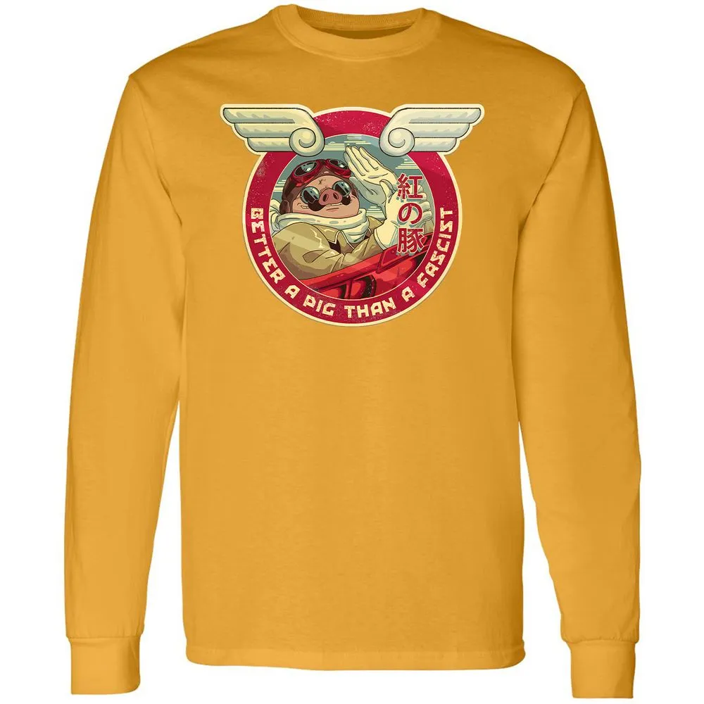 Long Sleeve T-Shirt - 6ZATJDEW - Gold - 9