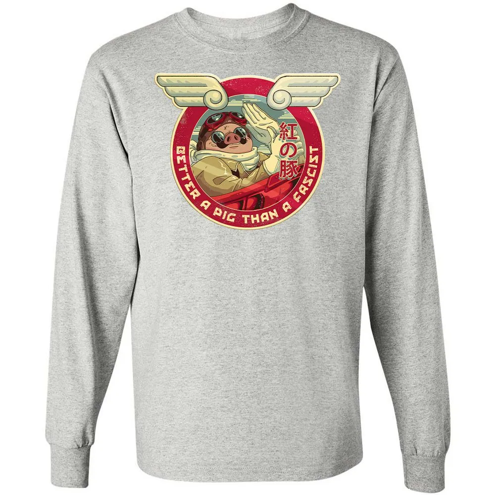 Long Sleeve T-Shirt - 6ZATJDEW - Ash - 7
