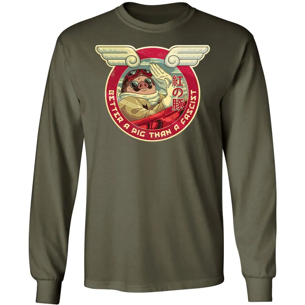 Long Sleeve T-Shirt - 6ZATJDEW - Military Green - 16