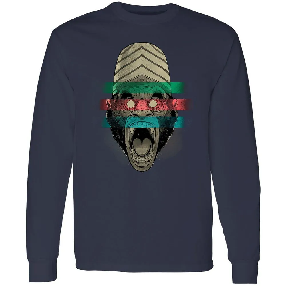 Long Sleeve T-Shirt - YMU5V3GW - Navy - 2