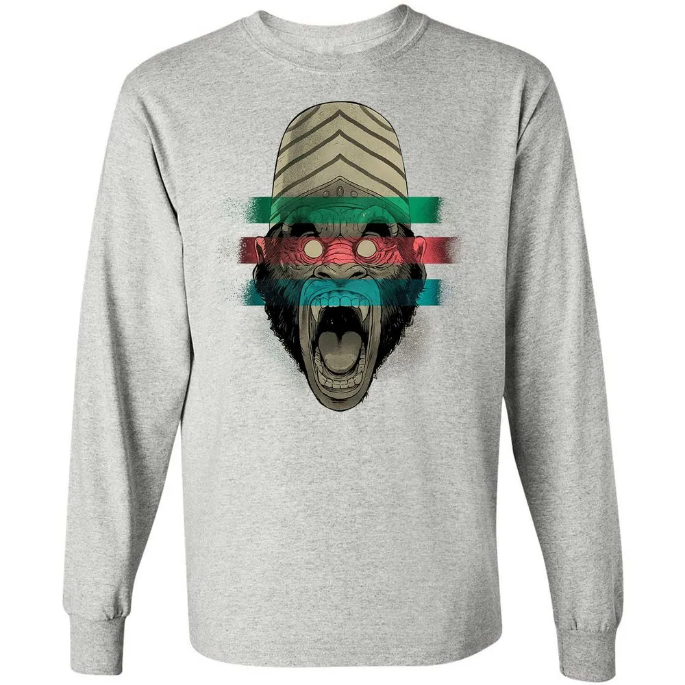 Long Sleeve T-Shirt - YMU5V3GW - Ash - 7