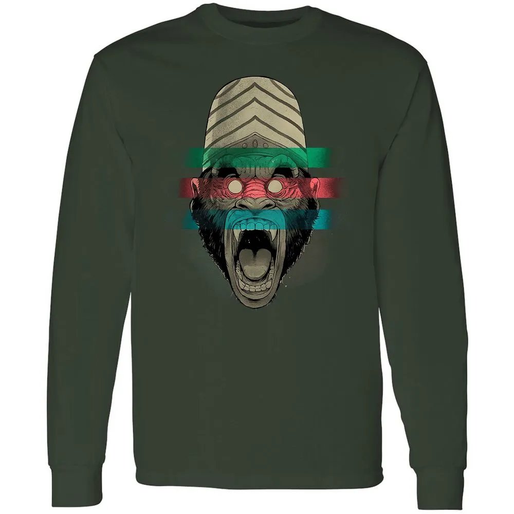 Long Sleeve T-Shirt - YMU5V3GW - Forest Green - 4