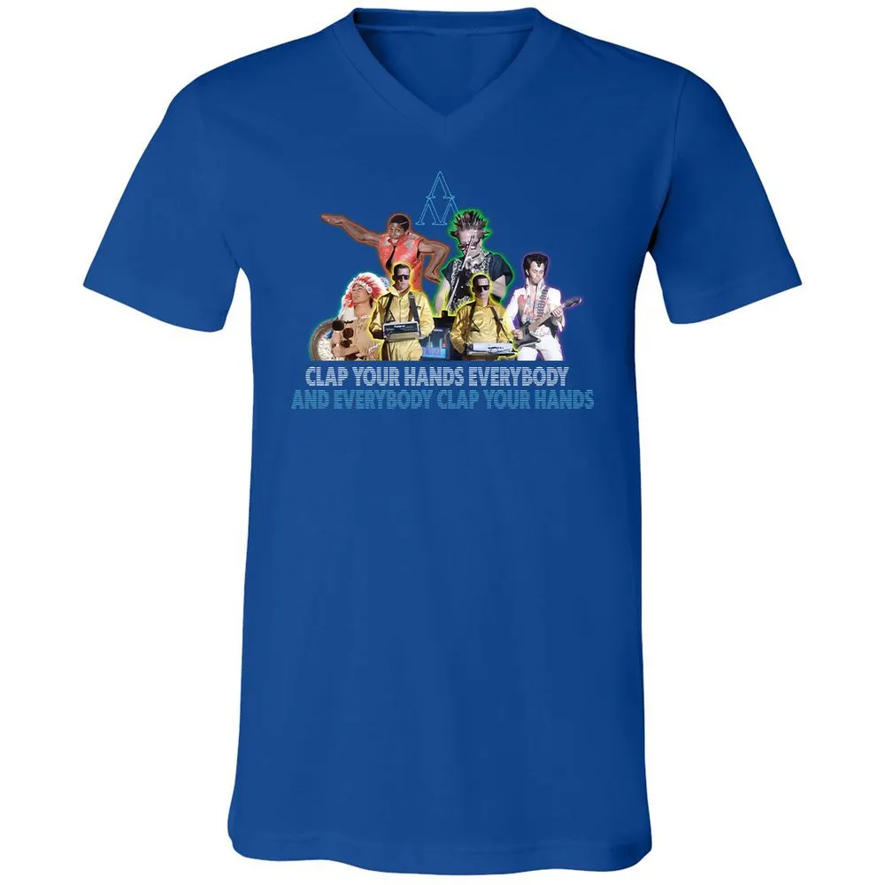 Unisex V-Neck T-Shirt - 5JR2NCLV - True Royal - 4
