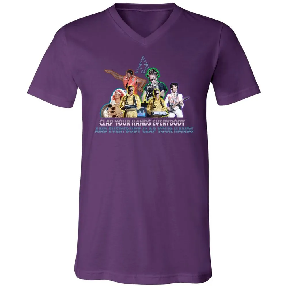Unisex V-Neck T-Shirt - 5JR2NCLV - Team Purple - 9