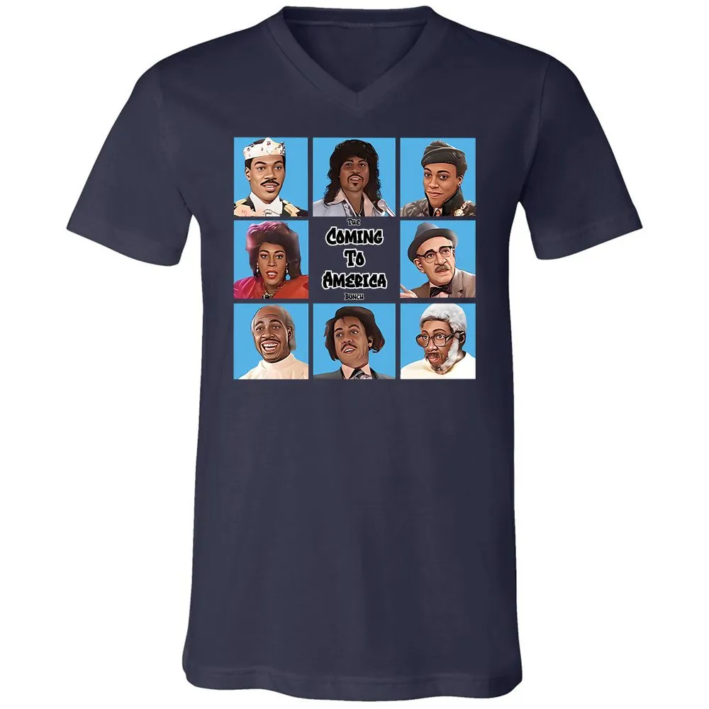 Unisex V-Neck T-Shirt - UFVL5Y5Q - Navy - 2