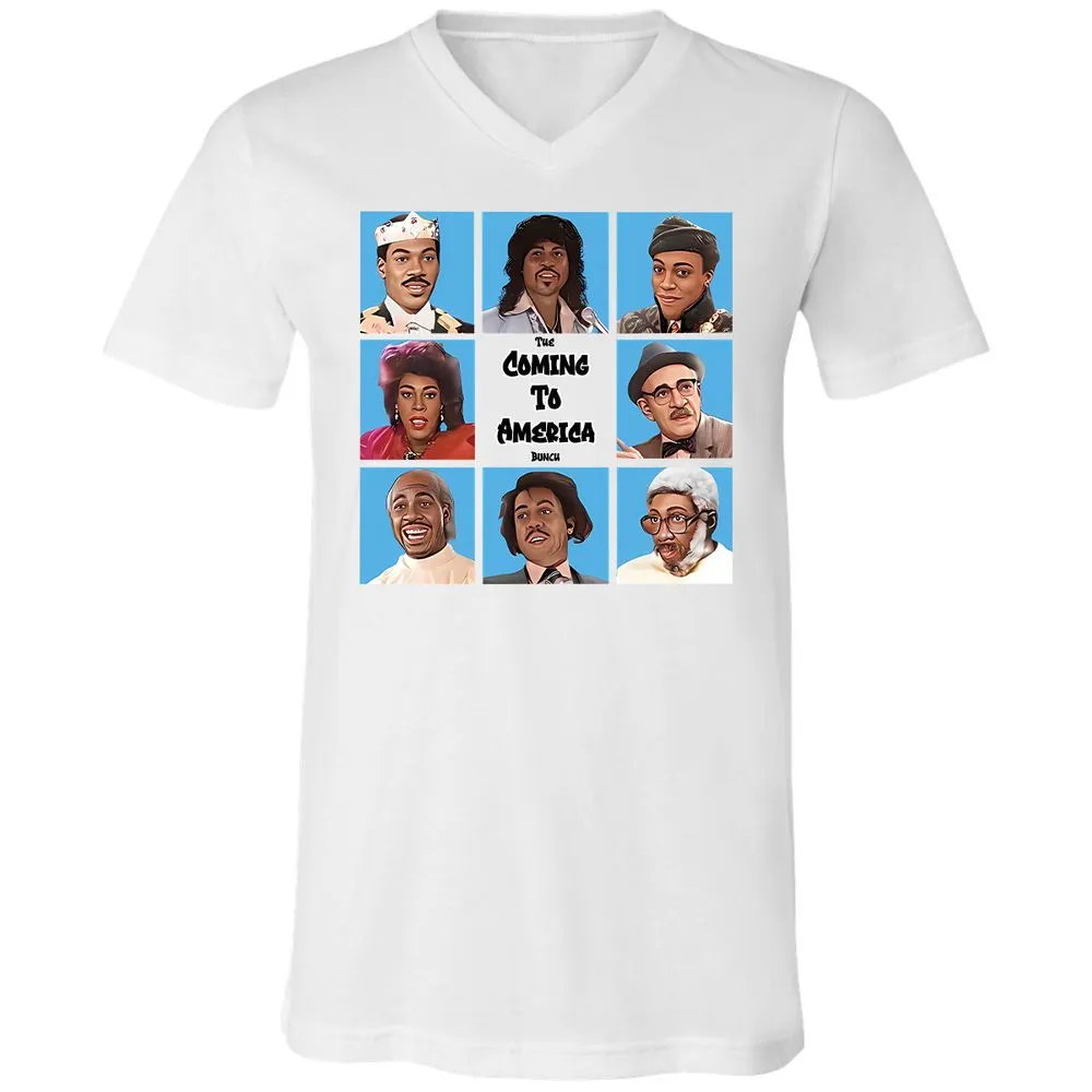 Unisex V-Neck T-Shirt - UFVL5Y5Q - White - 5