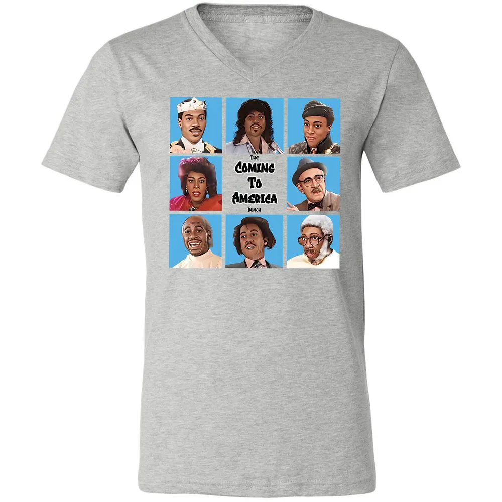 Unisex V-Neck T-Shirt - UFVL5Y5Q - Athletic Heather - 7