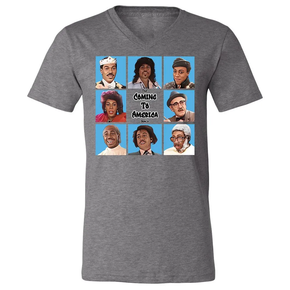 Unisex V-Neck T-Shirt - UFVL5Y5Q - Deep Heather - 13