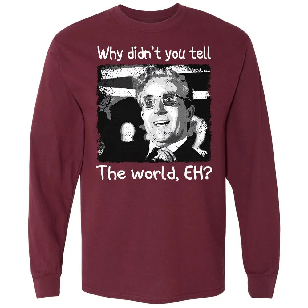 Long Sleeve T-Shirt - 9W6FSHWG - Maroon - 11