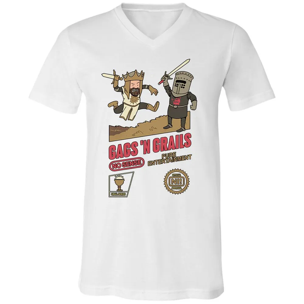 Unisex V-Neck T-Shirt - E86P23SQ - White - 5