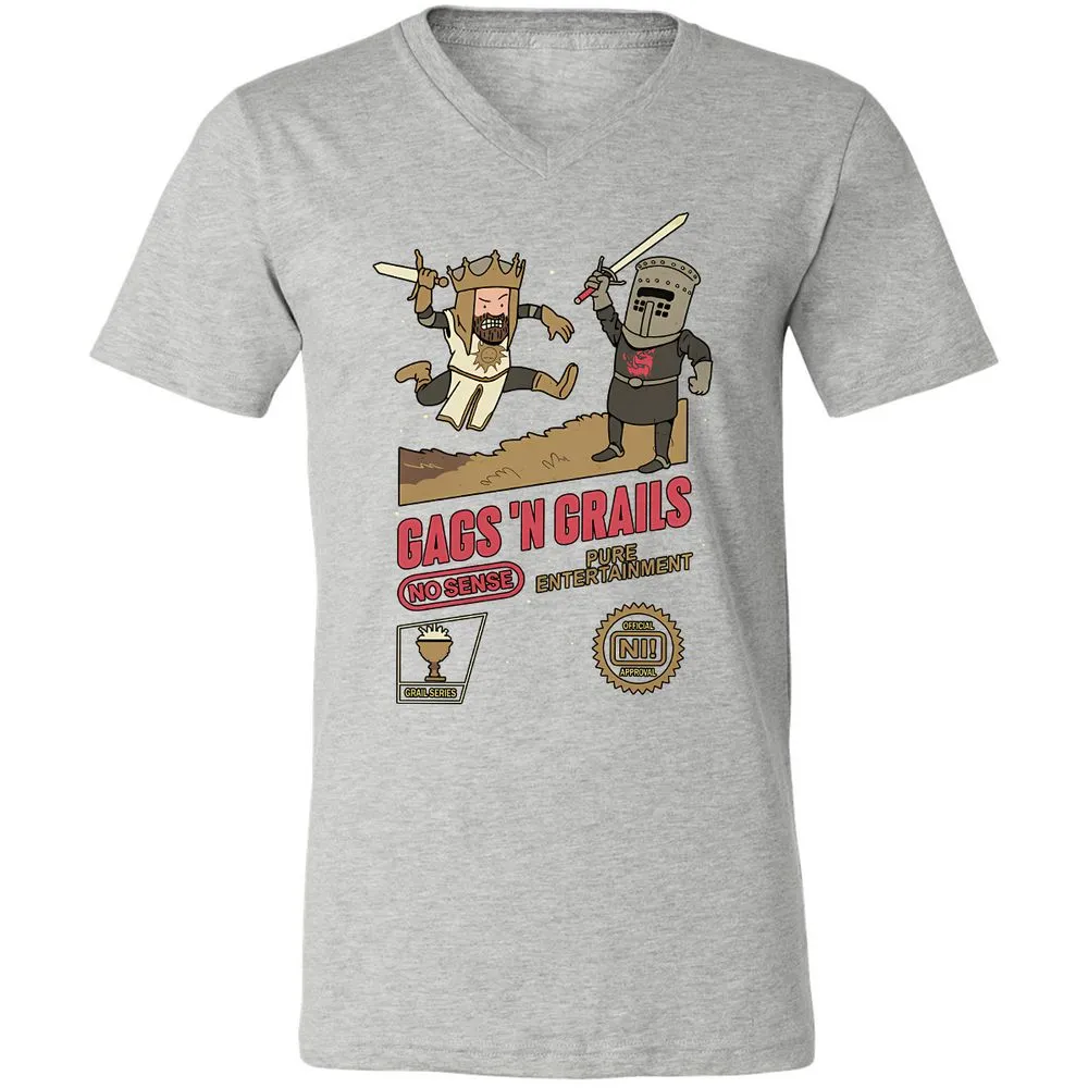 Unisex V-Neck T-Shirt - E86P23SQ - Athletic Heather - 7