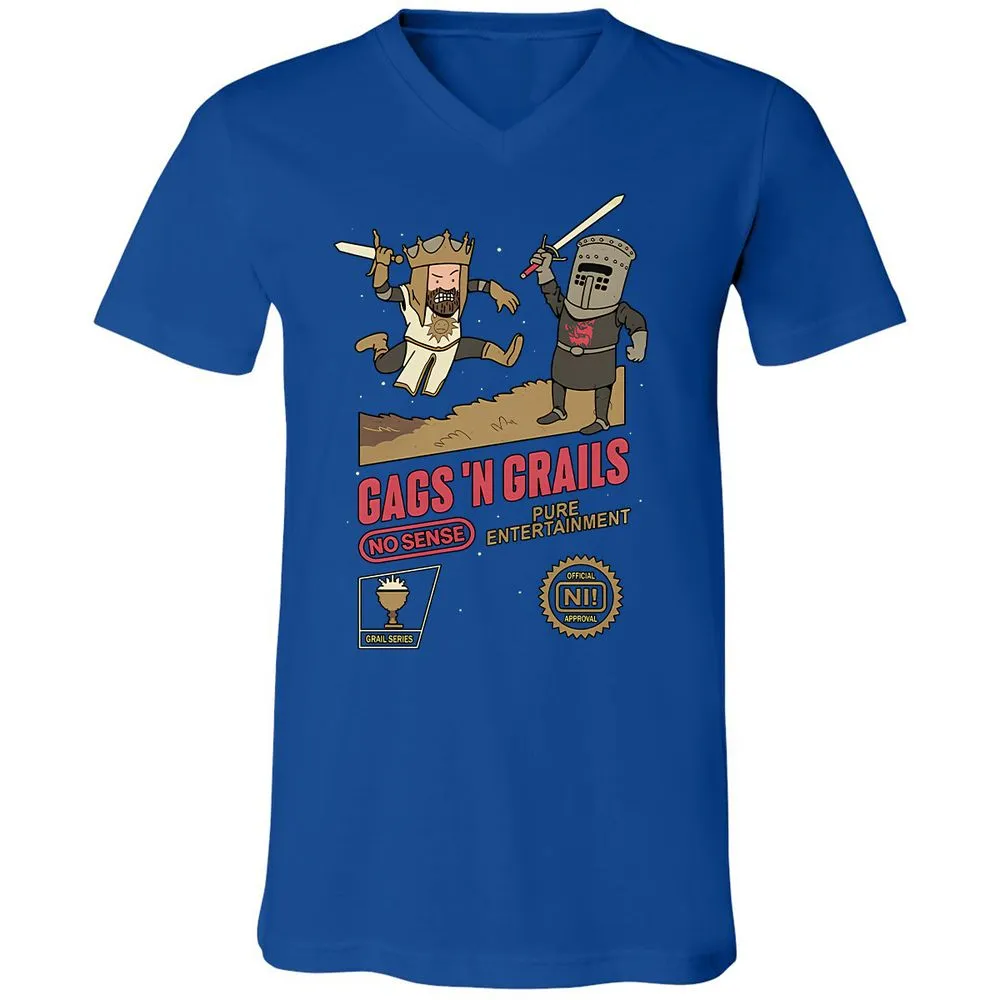 Unisex V-Neck T-Shirt - E86P23SQ - True Royal - 4