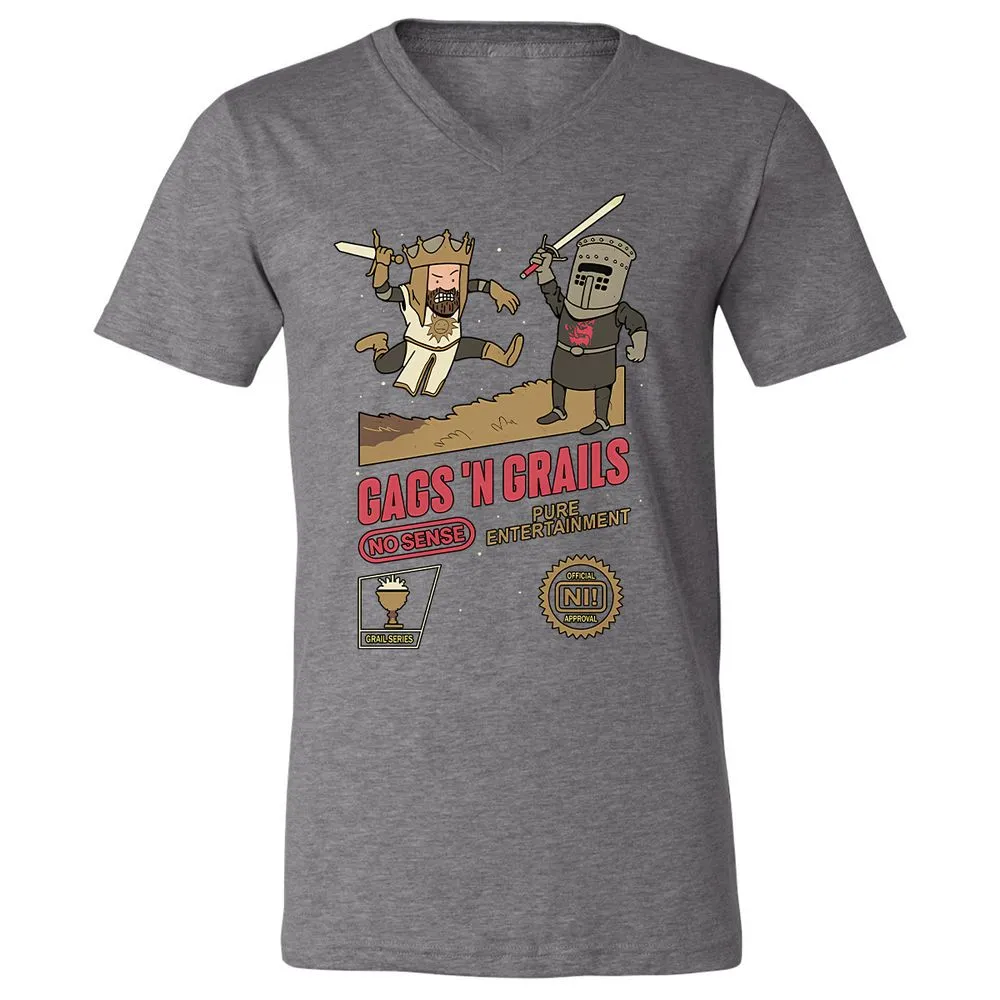 Unisex V-Neck T-Shirt - E86P23SQ - Deep Heather - 13