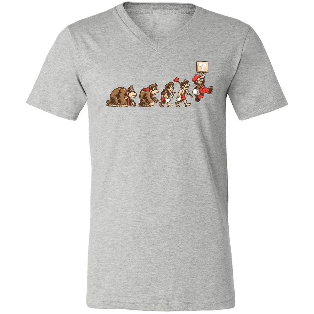 Unisex V-Neck T-Shirt - DFPR9PZG - Athletic Heather - 7