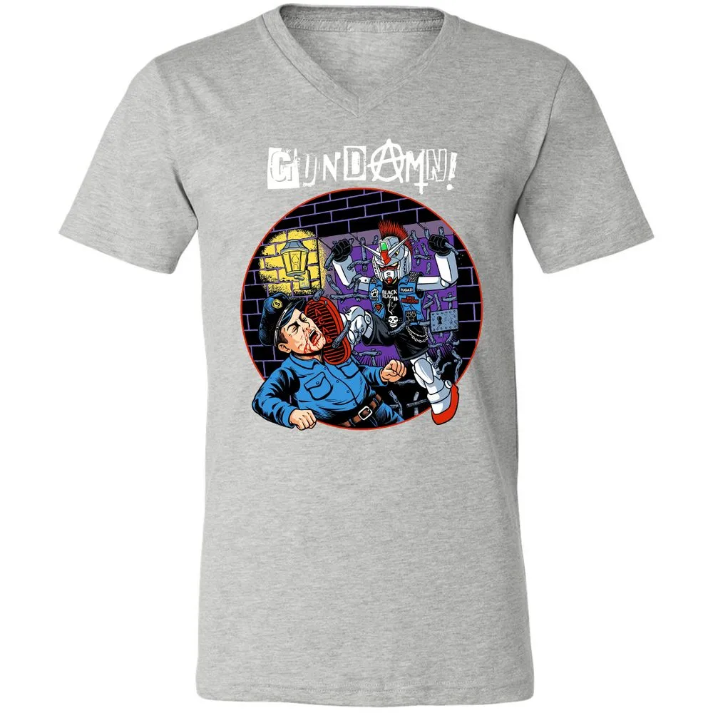 Unisex V-Neck T-Shirt - ZL4MBJFX - Athletic Heather - 7