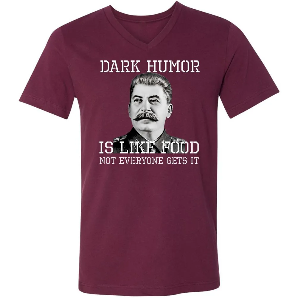 Unisex V-Neck T-Shirt - KGUTUMXZ - Maroon - 6