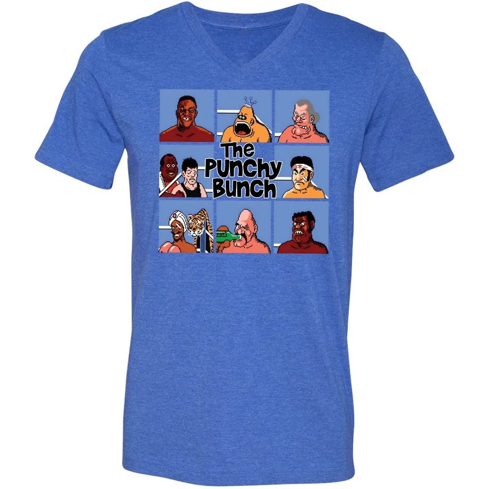 Unisex V-Neck T-Shirt - JAJGFXZY - Heather True Royal - 14