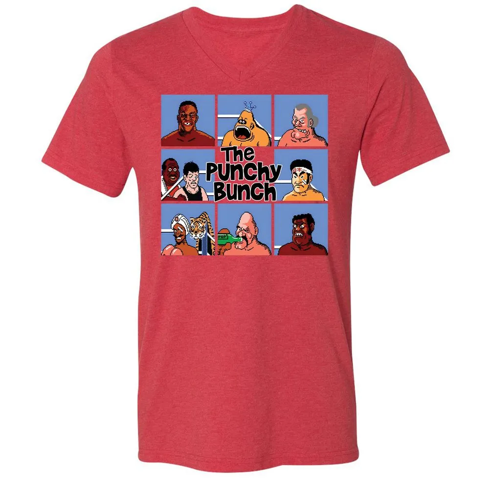 Unisex V-Neck T-Shirt - JAJGFXZY - Heather Red - 16