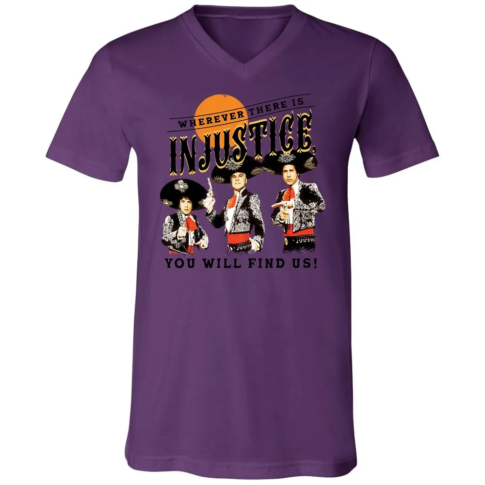 Unisex V-Neck T-Shirt - M5WU67V7 - Team Purple - 2