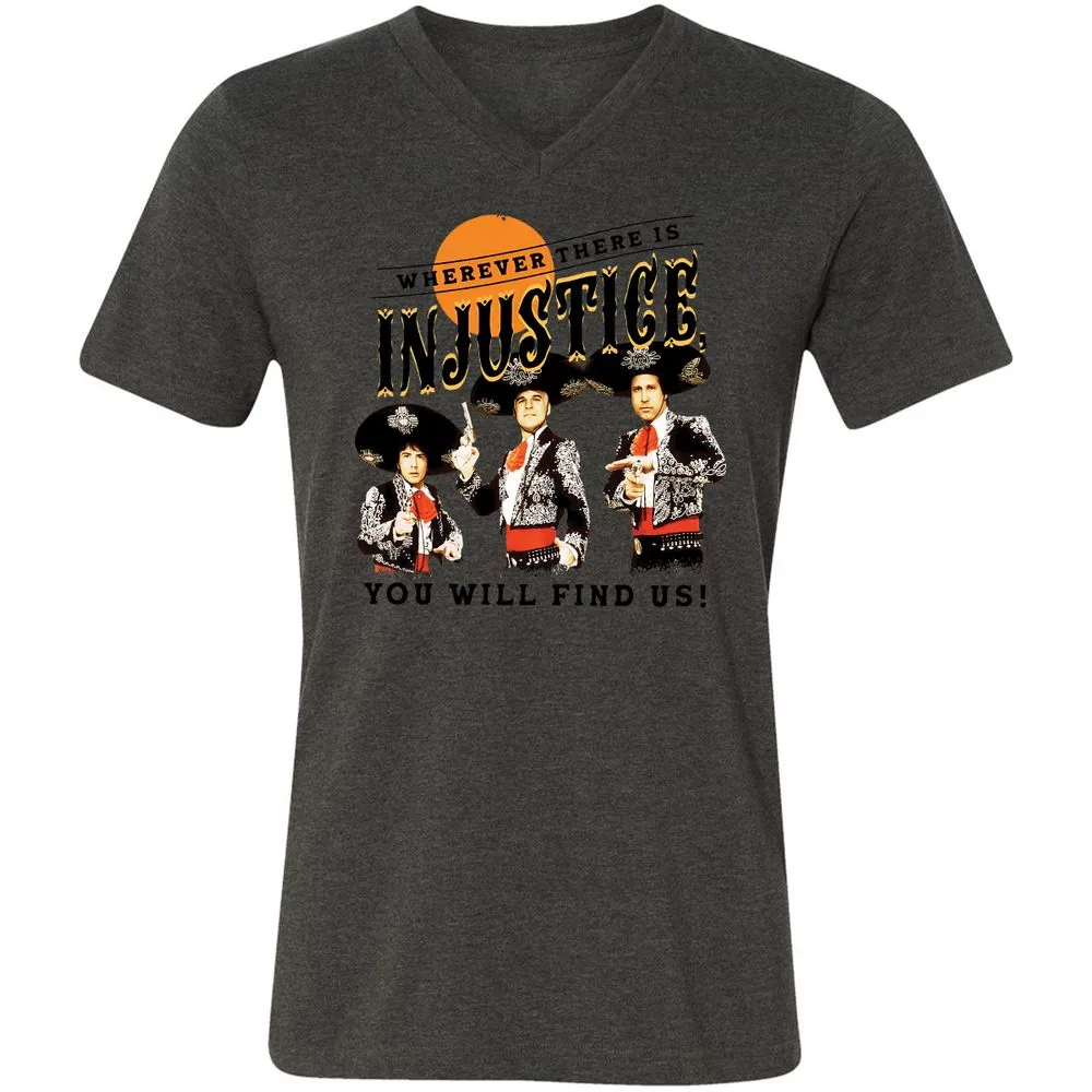 Unisex V-Neck T-Shirt - M5WU67V7 - Dark Grey Heather - 8