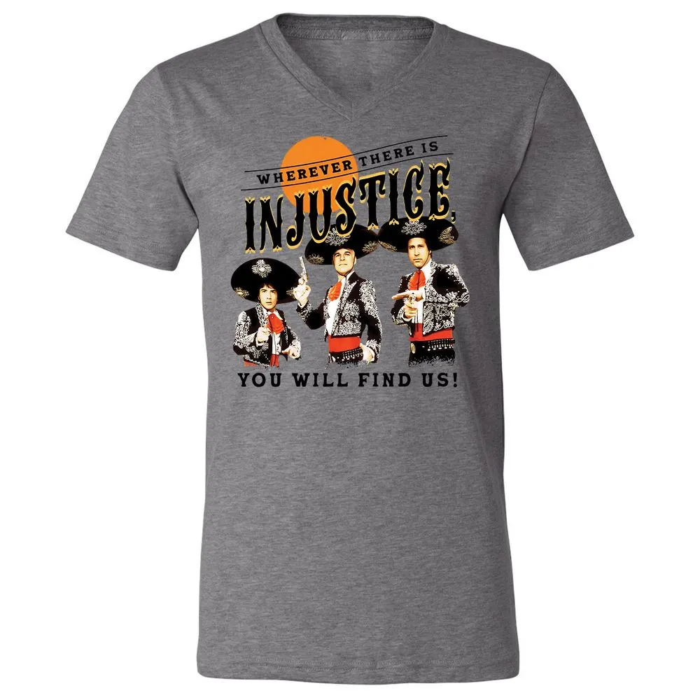 Unisex V-Neck T-Shirt - M5WU67V7 - Deep Heather - 13
