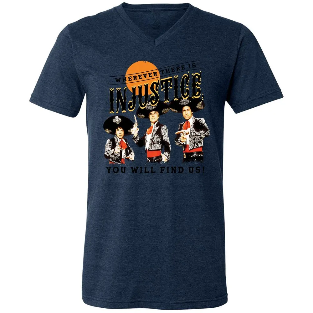 Unisex V-Neck T-Shirt - M5WU67V7 - Heather Navy - 15