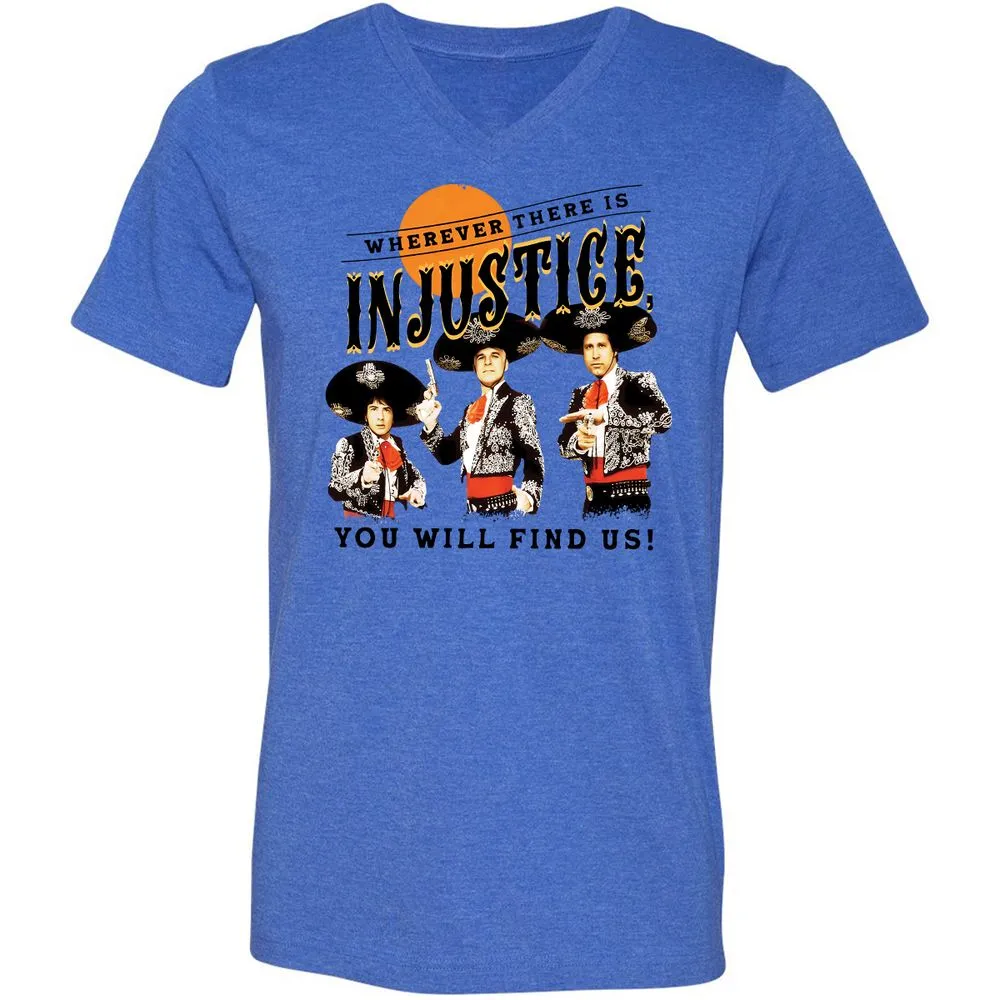 Unisex V-Neck T-Shirt - M5WU67V7 - Heather True Royal - 14