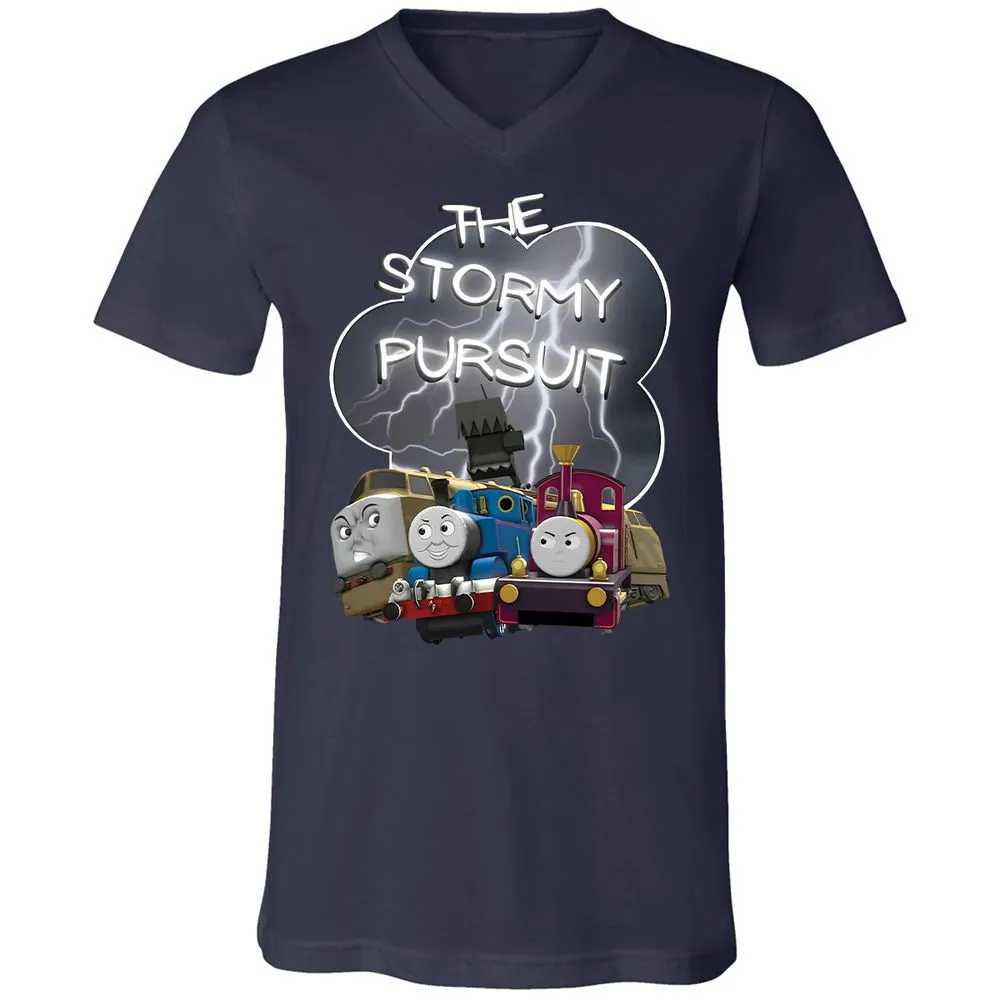 Unisex V-Neck T-Shirt - 465VYU2L - Navy - 2