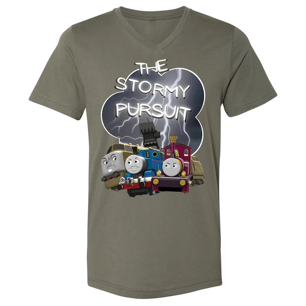 Unisex V-Neck T-Shirt - 465VYU2L - Military Green - 10