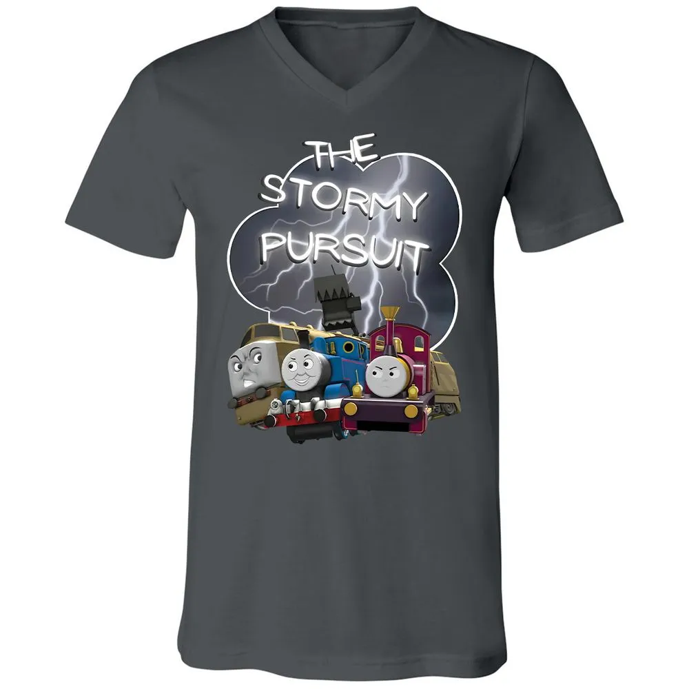 Unisex V-Neck T-Shirt - 465VYU2L - Asphalt - 12