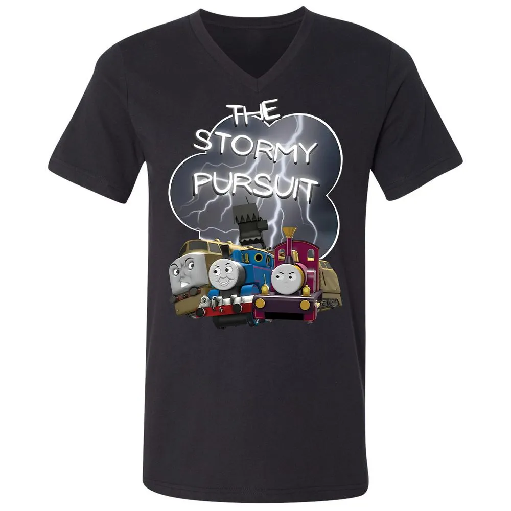 Unisex V-Neck T-Shirt - 465VYU2L - Black - 16